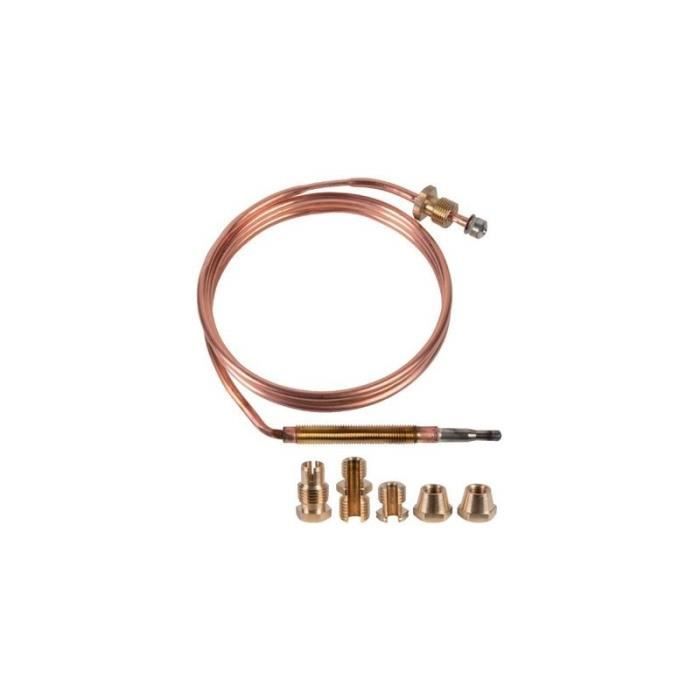 Thermocouple Universel 900 Mm Pour Chauffage Cheminée Barbecue - Lot Avec écrous