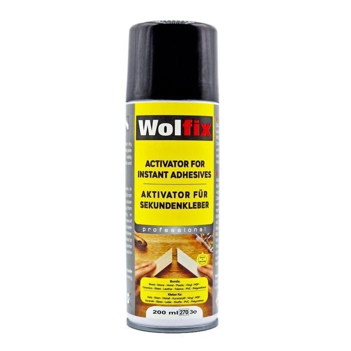 Activateur Wolfix pour Colle Instantanée 200 ml Spray Cyanoacrylate