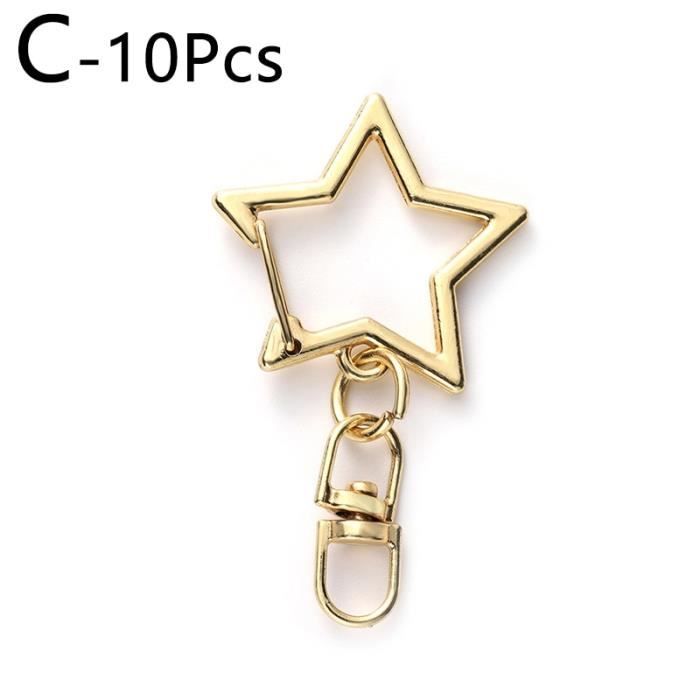Porte-clés Soleil, Lune Et étoiles – Breloque Perles Et Métal Pour Sacs Et Clés - 5