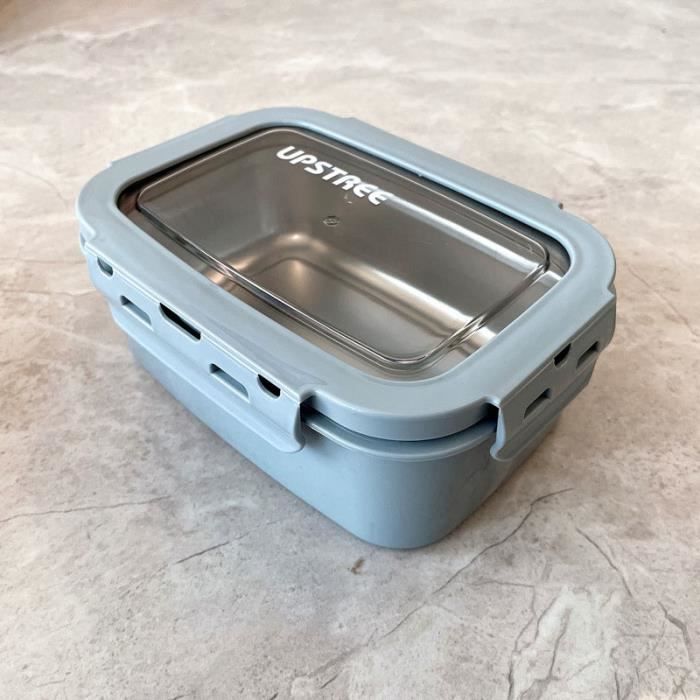 Boîte à Déjeuner En Acier Inoxydable Recyclé 750 Ml - Hermétique, Sans BPA - Design Naturel Et Durable - Pour Collations, Salades, Repas