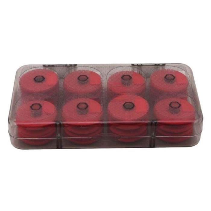 Boîte De 24 Bobines De Rangement Pour Fil De Pêche EVA - Ø 63 Mm, Hauteur 15 Mm - En Mousse Haute Densité - Avec Boîte En ABS