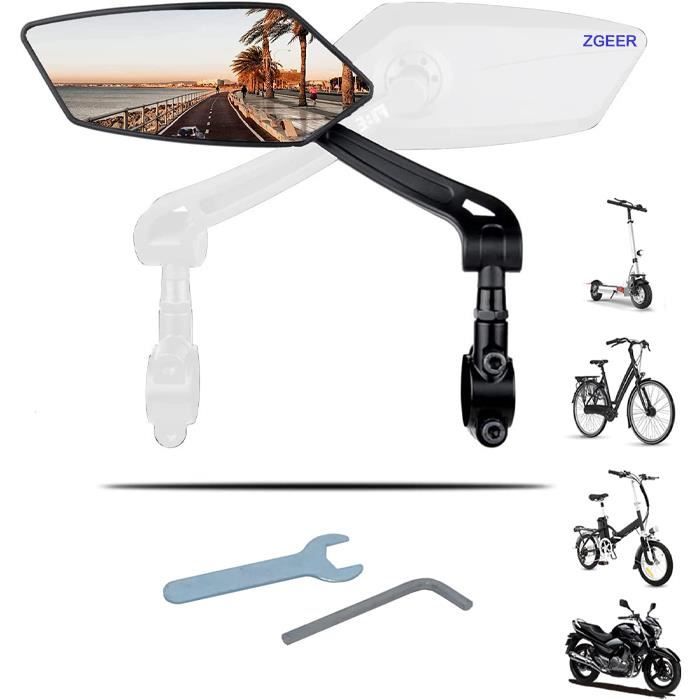 Rétroviseur Vélo Gauche ZGEER - Ajustement Universel - Verre Haute