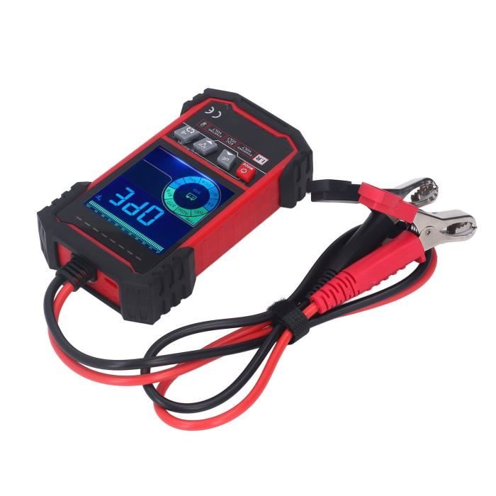 Testeur de batterie 12V 24V 12V 24V testeur de batterie écran couleur  analyseur de charge de batterie Automobile - Cdiscount Bricolage