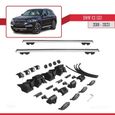 Pour BMW X3 G01 2018-2023 HOOK Barres de Toit Railing Porte-Bagages de voiture Avec verrouillable Alu Gris-1