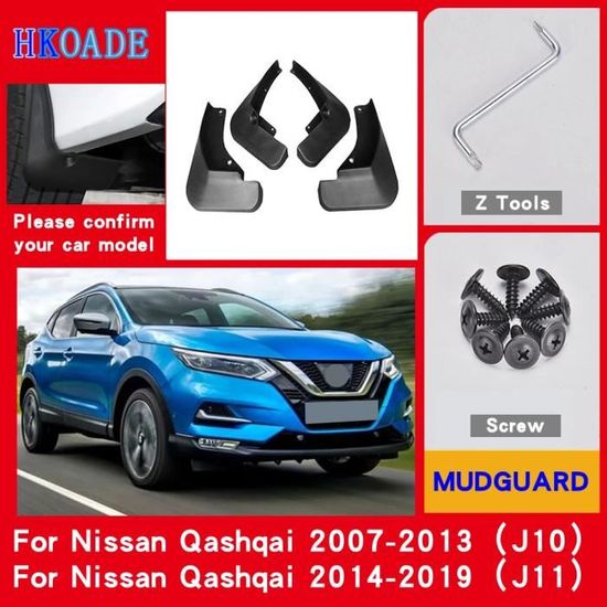 Pièces Auto,Garde-boue pour Nissan Qashqai J10 J11 2019 ~ 2007, accessoires  de garde-boue, 2018 2017 2016 2015 - Type 2007-2013 J10 - Cdiscount Auto