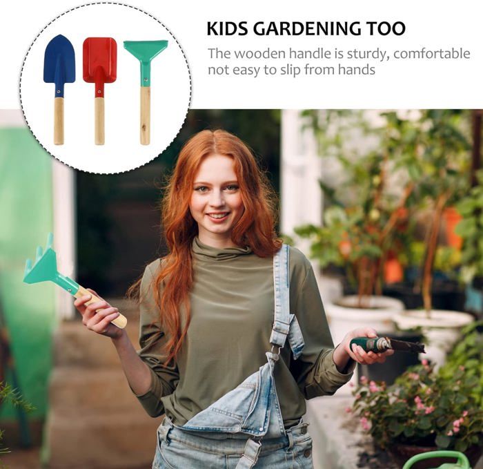 YAOZUP 24 Pièces Jouets Jardinage Enfants Avec Autocollants - Set Complet Pelle Râteau Arrosoir