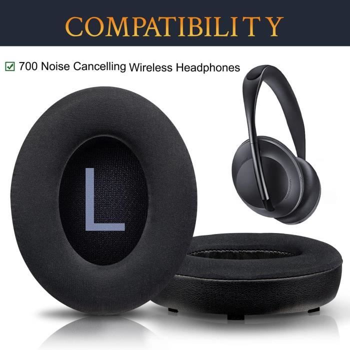 Coussinets Bose Headphone 700 Noir - Coussinets de Remplacement
