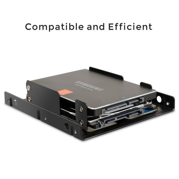 Rack Adaptateur Disque Dur SSD SATA 2.5 vers 3.5 HP-574417-001 sans Vis -  Cdiscount Informatique