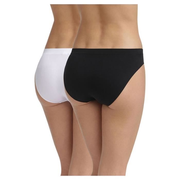 Culotte Femme Les Pockets Ecodim Microfibre x2 DIM Noir Adulte Cdiscount Pret a Porter