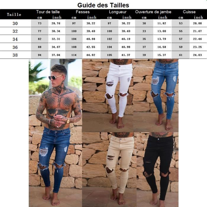 Jean taille très basse homme 2025