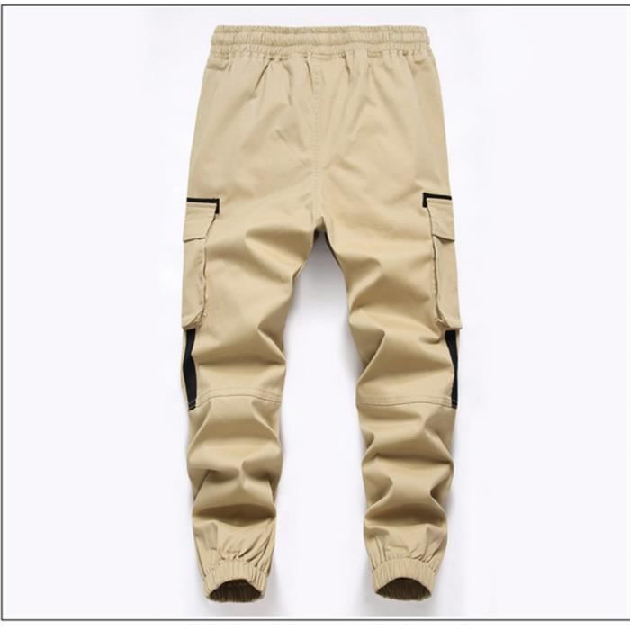 PanpanBox Pantalon cargo pour garçon - Confortable - Avec poignets