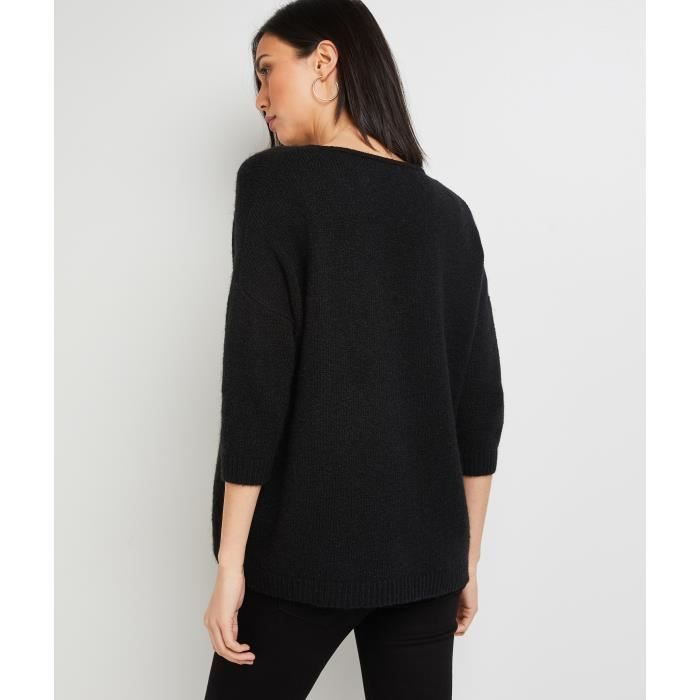 Pull loose noir femme deals