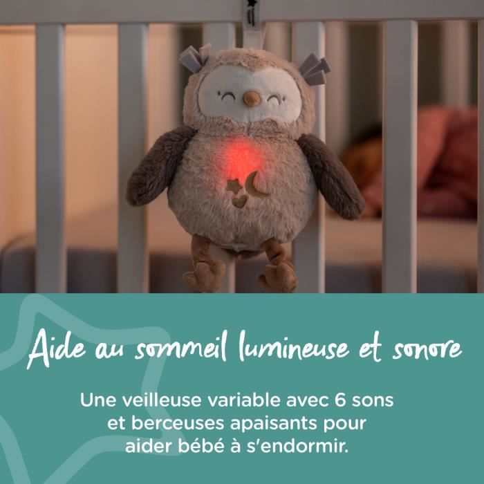 Loutre, peluche veilleuse musicale et projecteur océan pour bébé