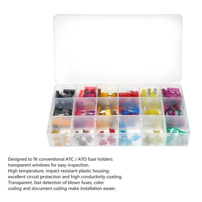 SUC-fusible à lame Kit Assorti de Fusibles de Voiture, Kit de ...
