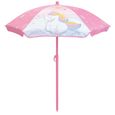 Table pique-nique Licorne en pin avec parasol - FUN HOUSE - H.53 x l.95 x P.75 cm - Pour enfant-2