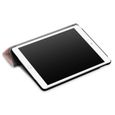 Coque iPad 10.2 (A2200, A2198, A2232) Housse Slim & Léger PU Cuir avec Support Auto Réveil/Sommeil Antichoc Étui, Or rose-2
