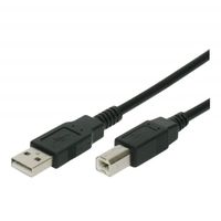 Câble USB 2.0 AB M/M Pour Imprimante Omenex L5m - CABLING - 5m - Noir - Transfert De Données - Informatique