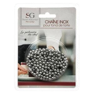 Chaîne De Cuisson Inox – Pour Cuire Les Fonds De Tarte à Blanc – Réutilisable, Lavable Au Lave-vaisselle