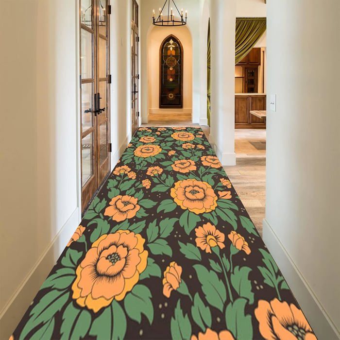 Tapis de couloir antidérapant, 2'x4'. Colour: brown. Size: 2'x4' | Fr