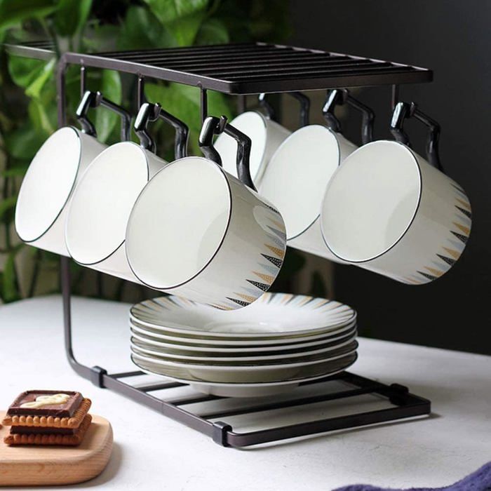 Sous étagère porte-tasses tasses de rangement porte sous les supports