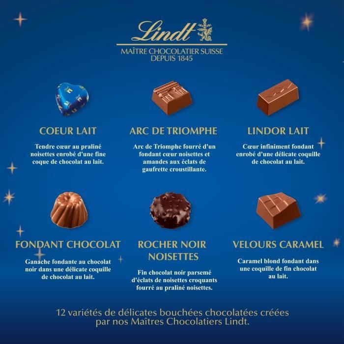 Lindt - Boîte PAYSAGE DE NOËL Assorti - Assortiment de Chocolats