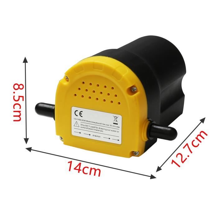 Pompe De Vidange D'huile électrique 12V - Pour Moteur, Diesel, Huile De Chauffage, Portable Avec Filtre Et Valve, Pour Voiture, Bateau