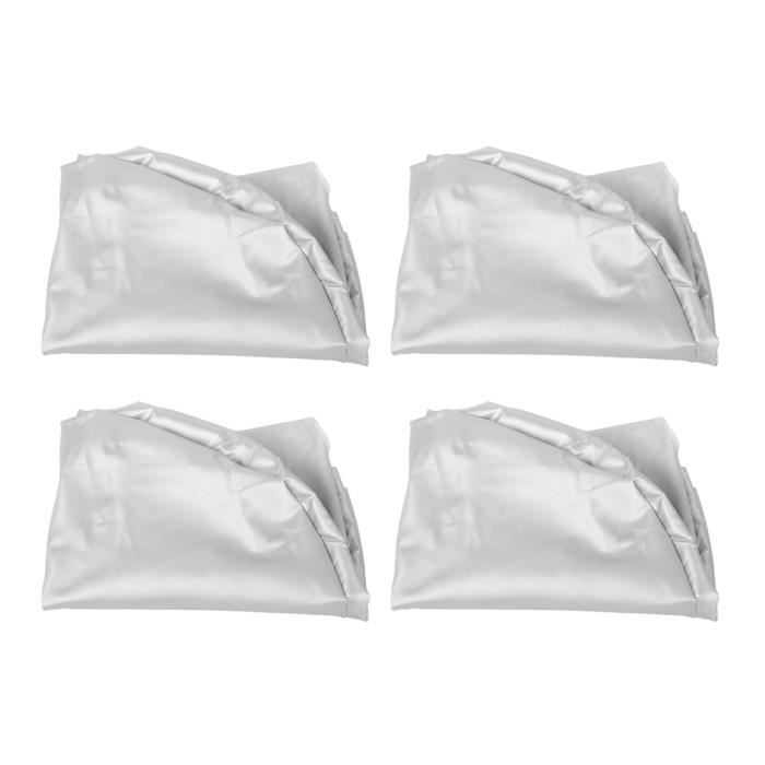 Housse De Pneus Imperméable 84x120cm Argent - Protection Pour 4 Pneus 18 à 22 Pouces Avec Fermeture Zippée