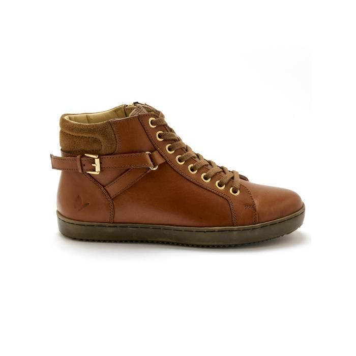 PEDICONFORT by Daxon Baskets lacees et zippees Marron Marron Cdiscount Chaussures