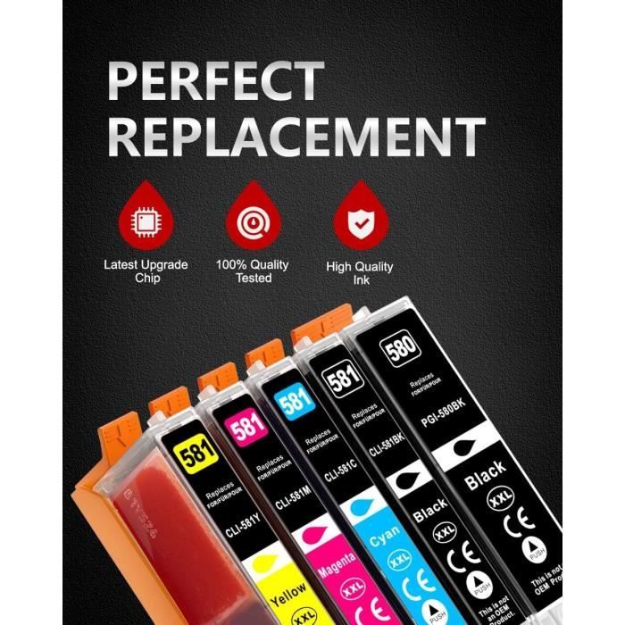 LCL 580XXL 581XXL Cartucce D'inchiostro Copatibili Per PGI-580 CLI-581