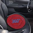 Coussin pivotant Portable 360 degrés rotatif chaise de voiture coussin de siège coussin rotatif tapis en mous rouge 106984-3
