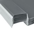 🐎5553Haute qualité - Tôle en acier galvanisé Panneaux de toiture pour Garage Hangar Maison- 12 pièces Gris-3