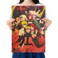 Affiche Vintage de personnage de manga Uzumaki Ninja Hagi kakashi, image rétro Kraft, affiches de décoration de chambre [A8FC2F4]-3