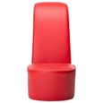 ♪2936 Chaise en forme de chaussure à talon Design & Chic - Fauteuil Relaxation haut Rouge Similicuir MEUBLE®-3