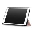 Coque iPad 10.2 (A2200, A2198, A2232) Housse Slim & Léger PU Cuir avec Support Auto Réveil/Sommeil Antichoc Étui, Or rose-3