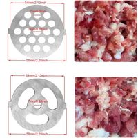 Lame Et Plaque De Hachoir à Viande Zoegneer - En Acier Inoxydable 402, Pour Hachoir Domestique Type 5 (ouverture 55 Mm) - 13