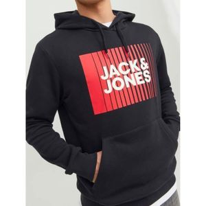 Sweat rouge imprimé Jack & Jones | Destock Jeans