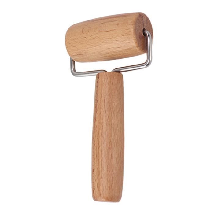 Petit Rouleau à Pâtisserie en Bois - Ustensile de Cuisine Antiadhésif pour Pâte à Pizza et Gâteaux - Maison