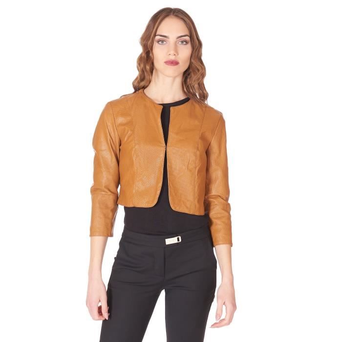 Bolero cuir femme deals