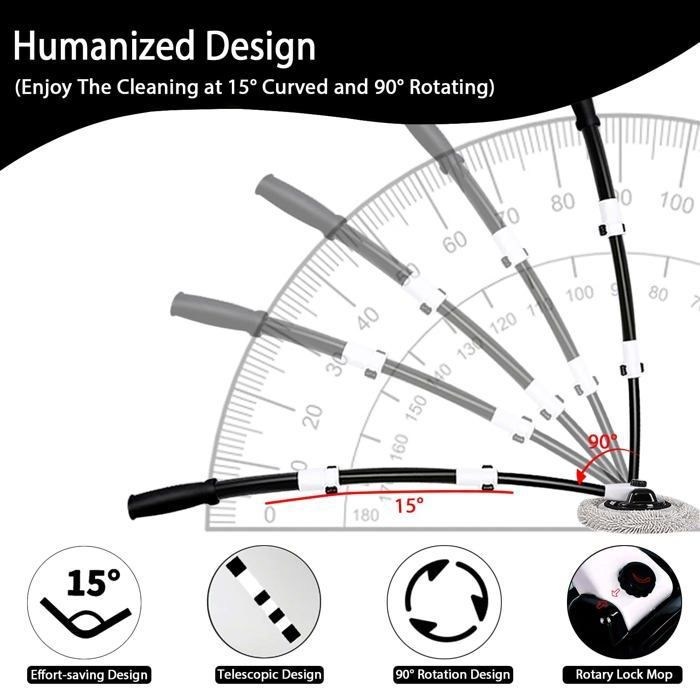 Brosse De Lavage De Voiture Télescopique En Trois Parties Avec Poils En Microfibre 109 Cm