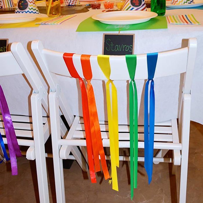 Rouleau De Ruban Arc-en-ciel En Polyester - Ruban Coloré Pour DIY, Emballage Cadeaux Et Décoration De Fête