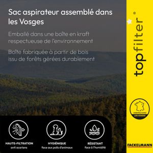 20 Sacs D'aspirateur Pour Hoover Telios Plus TTE 2300, TTE 2305, H60 Sensory Serie, Amigo, Arianne Serie, H30, H52