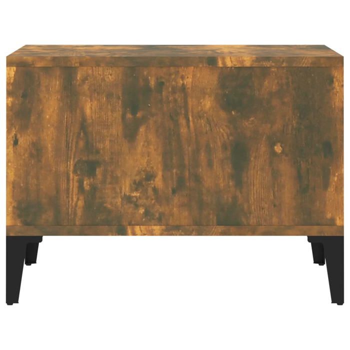 Table basse - SWEETY - Chêne fumé - 60x50x36,5 cm - bois d'ingénierie ...