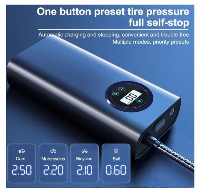 Compresseur 12V 200Lmin Compresseur Air VEVOR 12V - Gonfleur Pneus 150 PSI Portable Avec Manomètre Numérique Compresseur à Air Electrique