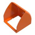 DAMILY® Housse Étanche pour Sonnette pour prise de charge extérieure Protection Contre Pluie en Plastique-orange-0