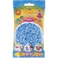 HAMA - 207-46 - Loisirs créatifs - Perles et bijoux - Sachet 1000 perles bleu pastel-0