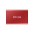 SAMSUNG SSD externe T7 USB type C coloris rouge 500 Go-0