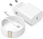 Chargeur iPhone 16 15, 20W Chargeur Rapide iPhone avec 2M USB C Câble ,Type C Adaptateur Secteur Mural Alimentation - ADTOBAST