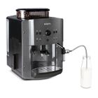 KRUPS Broyeur à café grains + accessoire lait, 2 espressos, Nettoyage automatique EA810BF1