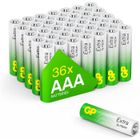 Piles AAA - Lot de 36 Piles | GP Extra | Batteries Alcalines AAA LR3 1,5v|Longue durée, très puissantes, utilisation quotidienne