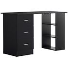 HOMCOM - bureau - Bois - 120x49x72cm - Noir